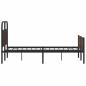 Preview: Bettgestell ohne Matratze 140x200 cm Braun Eichen-Optik