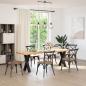 Preview: ARDEBO.de - Esstischbeine X-Form 2 Stk. Schwarz 50x(72-73) cm Stahl