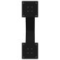 Preview: Esstischbeine X-Form 2 Stk. Schwarz 50x(72-73) cm Stahl
