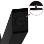 Preview: Esstischbeine X-Form 2 Stk. Schwarz 50x(72-73) cm Stahl