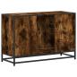 Preview: Waschbeckenunterschrank Räuchereiche 90x33x60 cm Holzwerkstoff
