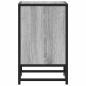 Preview: Nachttisch Grau Sonoma 40x31x50 cm Holzwerkstoff und Metall