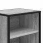 Preview: Nachttisch Grau Sonoma 40x31x50 cm Holzwerkstoff und Metall