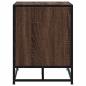 Preview: Schuhbank Braun Eichen-Optik 84x40x53,5 cm Holzwerkstoff Metall