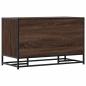 Preview: Schuhbank Braun Eichen-Optik 84x40x53,5 cm Holzwerkstoff Metall