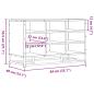 Preview: Schuhbank Braun Eichen-Optik 84x40x53,5 cm Holzwerkstoff Metall
