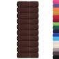 Preview: Seiftücher 10 Stk. Braun 30x30 cm 360 g/m² 100% Baumwolle