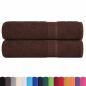 Preview: Duschtücher 2 Stk. Braun 70x140 cm 360 g/m² 100% Baumwolle