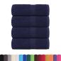 Preview: Gästetücher 4 Stk. Marineblau 30x50 cm 360 g/m² 100% Baumwolle