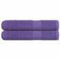 Preview: ARDEBO.de - Handtücher 2 Stk. Lila 100x200 cm 360 g/m² 100% Baumwolle