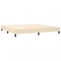 Preview: Boxspringbett mit Matratze Creme 200x200 cm Stoff