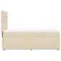Preview: Boxspringbett mit Matratze Creme 100x200 cm Stoff