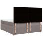 Preview: Boxspringbett mit Matratze Taupe 200x200 cm Stoff