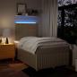 Preview: Boxspringbett mit Matratze Creme 120x190 cm Stoff
