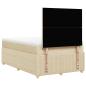 Preview: Boxspringbett mit Matratze Creme 120x190 cm Stoff