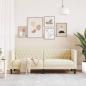 Preview: Chesterfield-Sofa 3-Sitzer Creme Kunstleder
