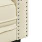Preview: Chesterfield-Sofa 3-Sitzer Creme Kunstleder