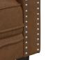 Preview: Chesterfield-Sofa 2-Sitzer Braun Kunstleder in Wildleder-Optik