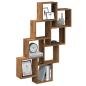 Preview: ARDEBO.de - Würfelregal Altholz-Optik 90x15x119,5 cm Holzwerkstoff