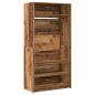 Preview: Kleiderschrank Altholz-Optik 100x50x200 cm Holzwerkstoff