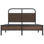 Preview: Bettgestell ohne Matratze 140x190 cm Braun Eichen-Optik