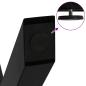 Preview: Esstischbeine X-Form 3 Stk. Schwarz 70x(72-73) cm Stahl