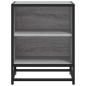 Preview: Nachttische 2 Stk. Grau Sonoma 40x31x50 cm Holzwerkstoff Metall
