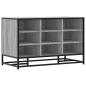 Preview: Schuhbank Grau Sonoma 84x40x53,5 cm Holzwerkstoff und Metall