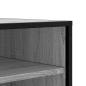 Preview: Schuhbank Grau Sonoma 84x40x53,5 cm Holzwerkstoff und Metall