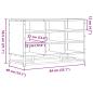 Preview: Schuhbank Grau Sonoma 84x40x53,5 cm Holzwerkstoff und Metall