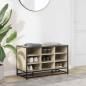 Preview: Schuhbank Sonoma-Eiche 84x40x53,5 cm Holzwerkstoff und Metall
