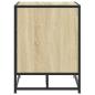 Preview: Schuhbank Sonoma-Eiche 84x40x53,5 cm Holzwerkstoff und Metall