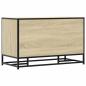 Preview: Schuhbank Sonoma-Eiche 84x40x53,5 cm Holzwerkstoff und Metall