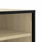 Preview: Schuhbank Sonoma-Eiche 84x40x53,5 cm Holzwerkstoff und Metall