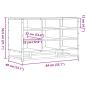 Preview: Schuhbank Sonoma-Eiche 84x40x53,5 cm Holzwerkstoff und Metall