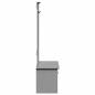 Preview: Flurschrank mit Haken BODO Grau 50x40x157 cm