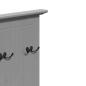 Preview: Flurschrank mit Haken BODO Grau 50x40x157 cm