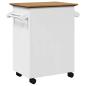 Preview: Küchenwagen BODO Weiß und Braun 72x45x80 cm