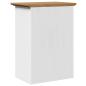 Preview: Bad-Wandschrank BODO Weiß und Braun 44x30x60 cm