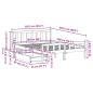Preview: Massivholzbett ohne Matratze Weiß 160x200 Kiefernholz