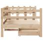 Preview: Tagesbett mit Schubladen 80x200 cm Massivholz Kiefer
