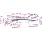 Preview: Massivholzbett ohne Matratze Weiß 200x200 cm Kiefernholz