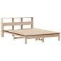 Preview: Massivholzbett mit Regal ohne Matratze 120x200 cm Kiefer