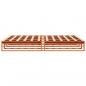 Preview: Massivholzbett ohne Matratze Wachsbraun 200x200 Kiefernholz