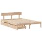 Preview: Massivholzbett ohne Matratze 140x200 cm Kiefernholz