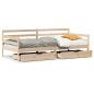 Preview: Tagesbett mit Schubladen 90x200 cm Massivholz Kiefer