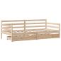 Preview: Tagesbett mit Schubladen 90x200 cm Massivholz Kiefer