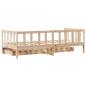 Preview: Tagesbett mit Schubladen 90x200 cm Massivholz Kiefer