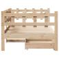 Preview: Tagesbett mit Schubladen 90x200 cm Massivholz Kiefer