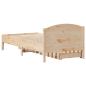 Preview: Massivholzbett ohne Matratze 90x200 Kiefernholz